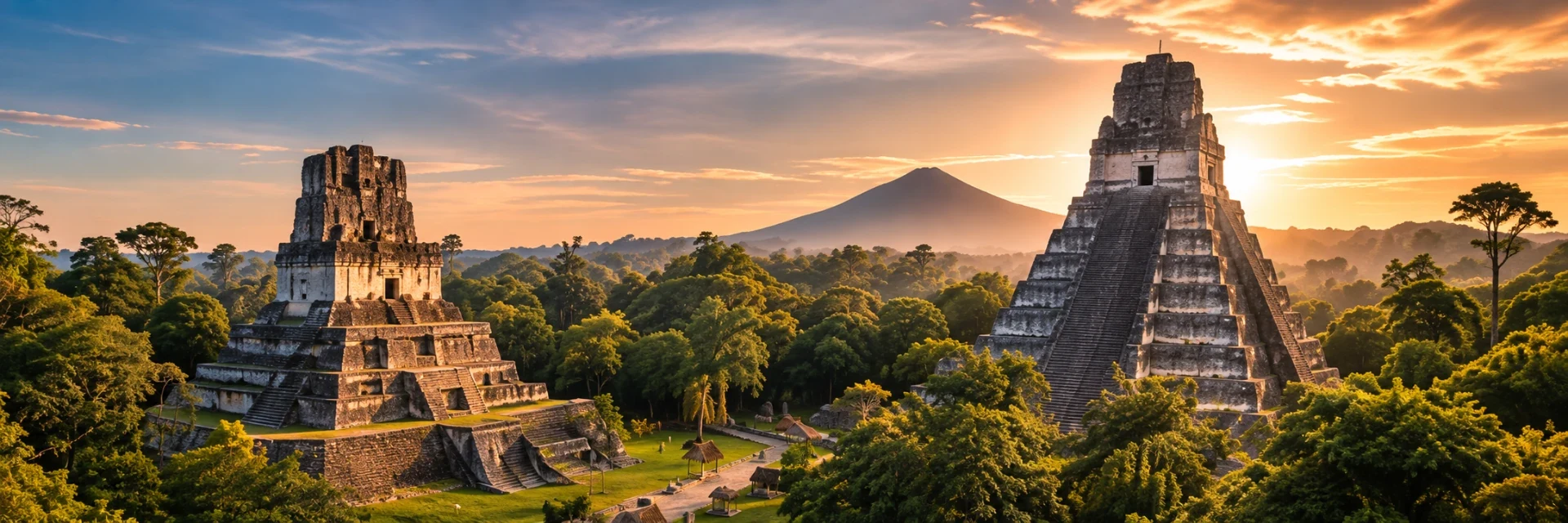 Maya temples of Tikal in Petén