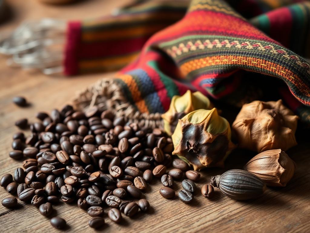 Living traditions of the highlands: fine coffee, ceremonial cacao and handwoven textiles.